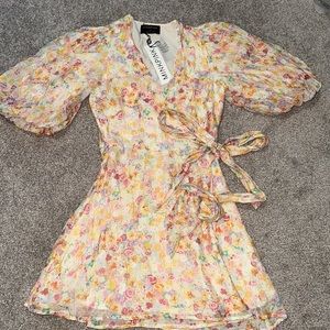 MINKPINK wrap tie dress